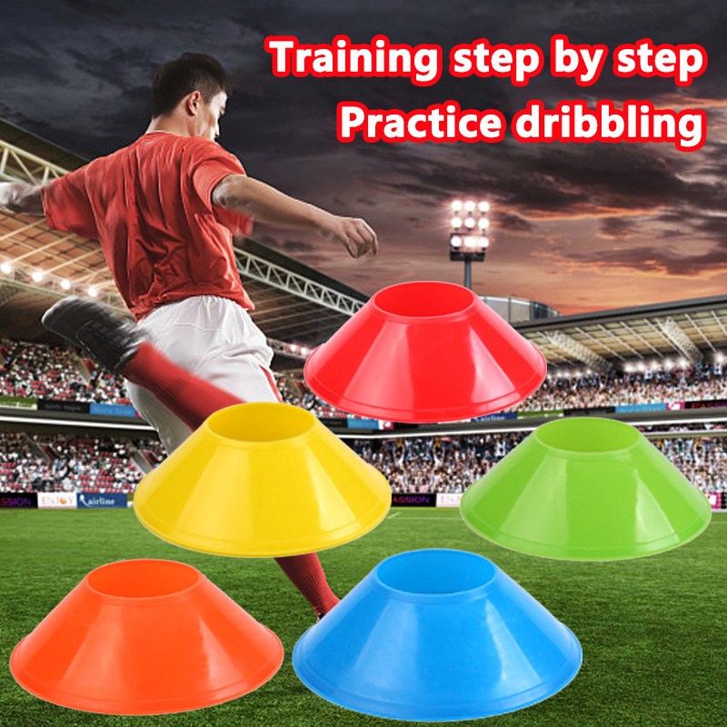 Football Training Cone - ชุดกรวยฝึกซ้อมฟุตบอล 10 ชิ้น สำหรับเด็ก ฝึกความคล่องตัว ฝึกหลบหลีกสิ่งกีดขวาง