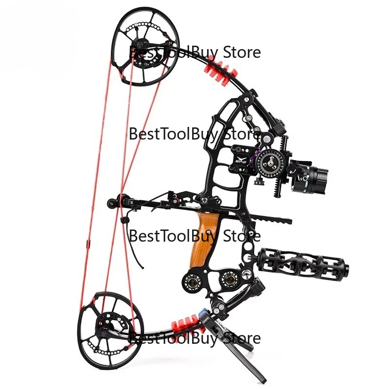Sports Equipment Archery - ชุดธนูคอมพาวด์พร้อมลูกเหล็ก ปรับน้ำหนักดึงได้ 35-70 ปอนด์ ใช้ได้ทั้งยิงธนูและลูกเหล็ก อุปกรณ์กีฬากลางแจ้งสำหรับการล่าสัตว์