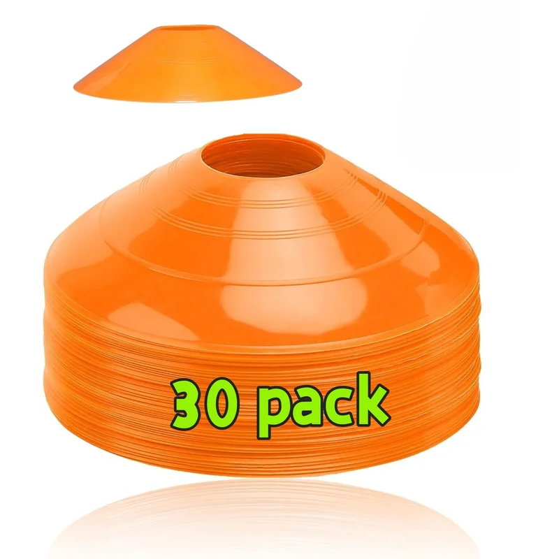 Football Training Cone - ชุดฝึกซ้อมฟุตบอล 30 ชิ้น แผ่นกรวยฝึกซ้อม แผ่นกรวยฝึกความคล่องตัว กรวยฟุตบอล