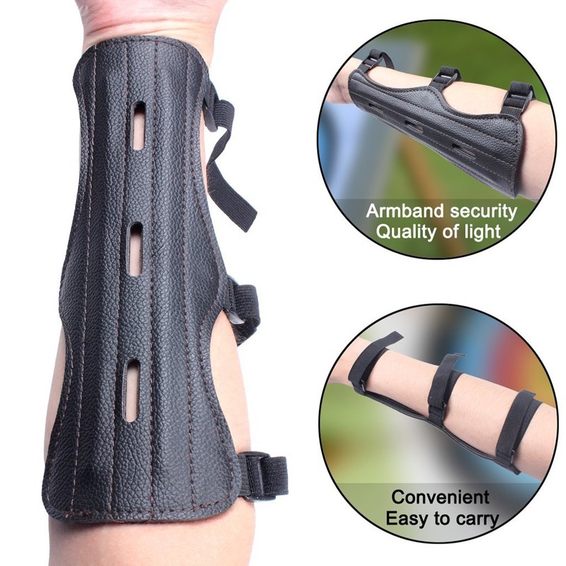 Sports Equipment Archery - อุปกรณ์ยิงธนู ที่ป้องกันแขน ป้องกันข้อมือ ปรับได้ ปลอดภัย สำหรับยิงธนู