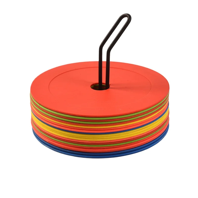 Football Training Cone - ฟุตบอลแบน Cones Marker Disc คุณภาพสูงฟุตบอลบาสเกตบอลการฝึกอบรมเอดส์กีฬาอุปกรณ์การฝึกอบรมอุปกรณ์เสริม