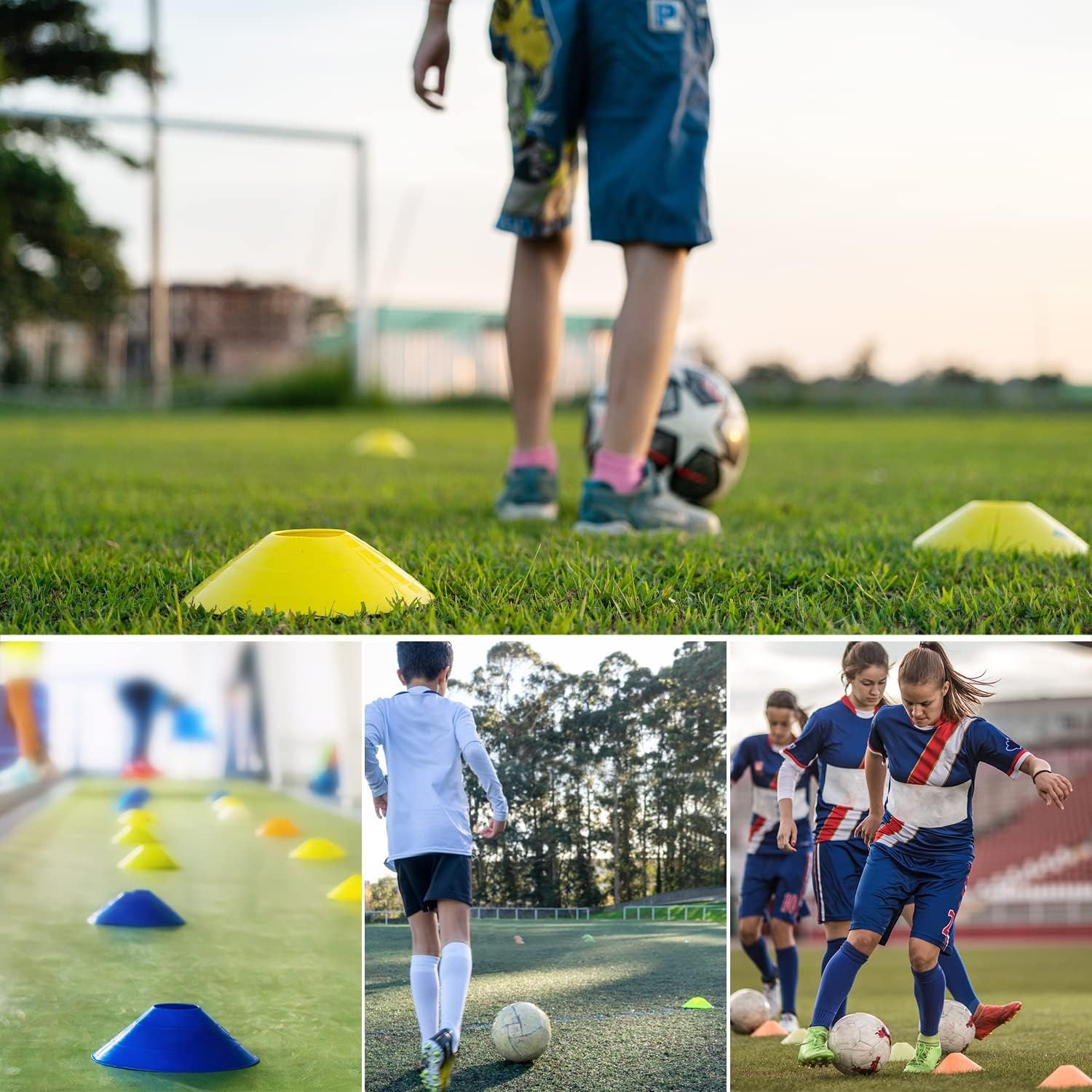 กรวยฝึกซ้อมฟุตบอล แผ่นฝึกซ้อมค - Football Training Cone บทวิจารณ์และราคา