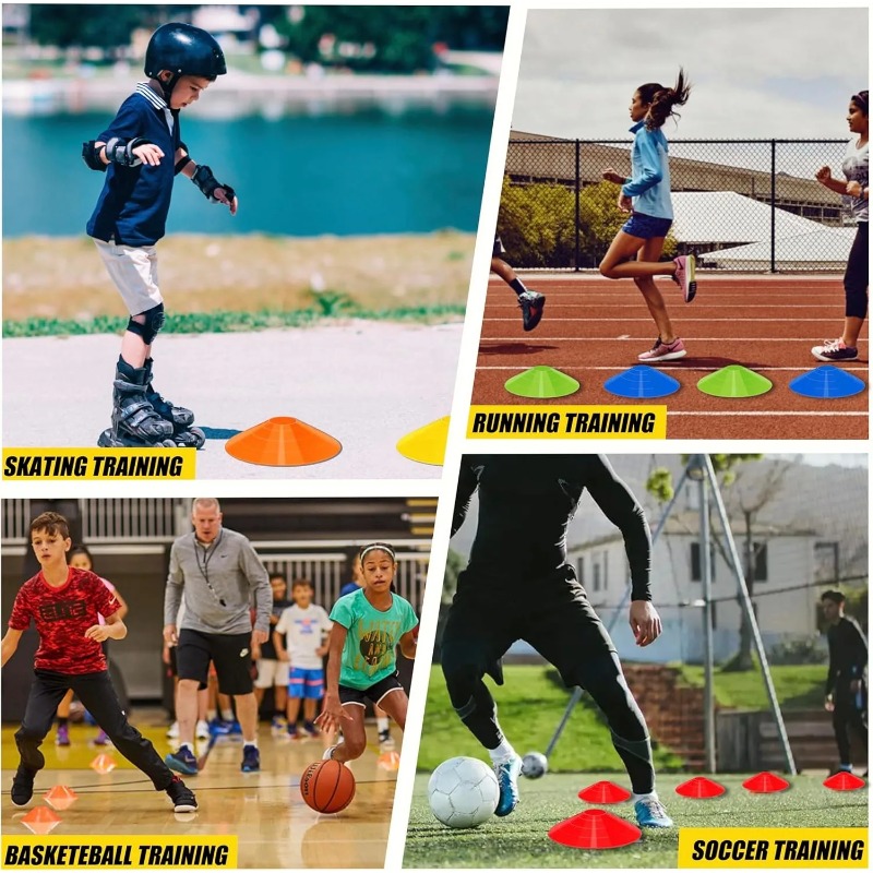 แผ่นมาร์คเกอร์ฟุตบอลทรงกลมแบบห - Football Training Cone บทวิจารณ์และราคา