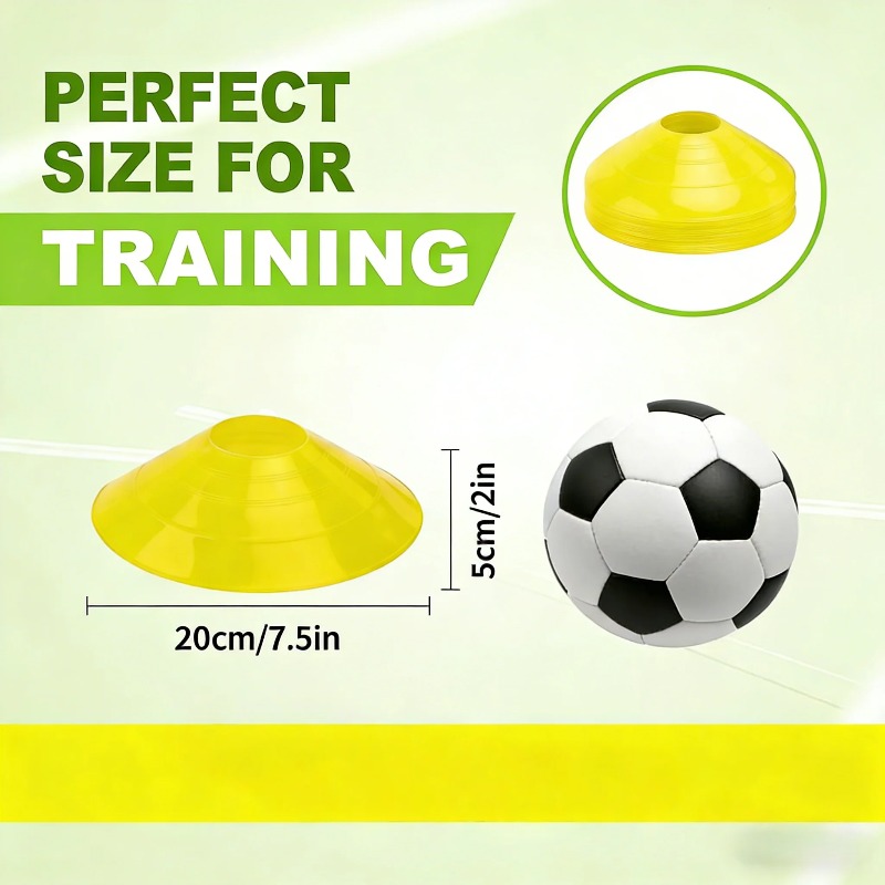 แผ่นมาร์คเกอร์ฟุตบอลทรงกลมแบบห - Football Training Cone บทวิจารณ์และราคา