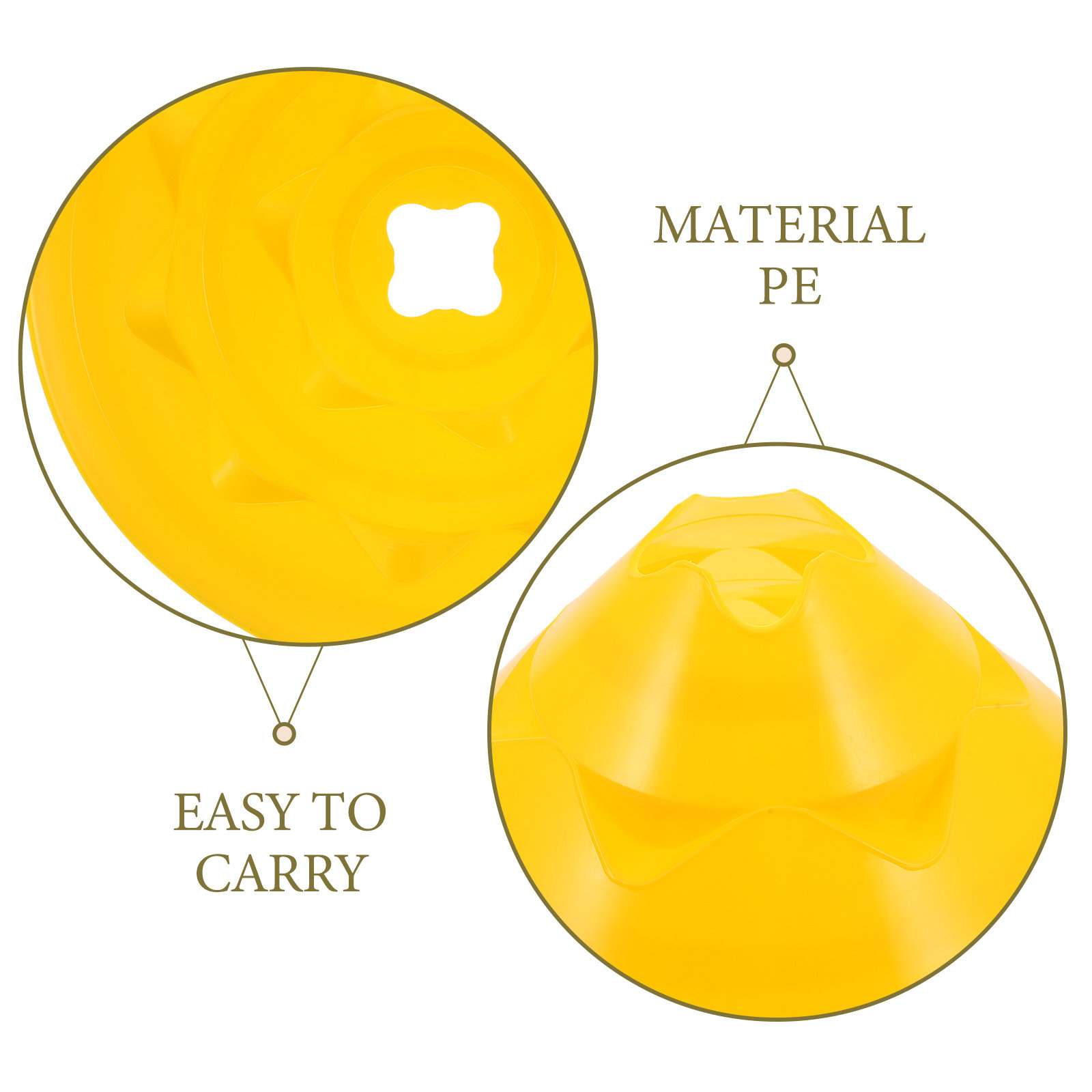 กรวยฝึกซ้อมฟุตบอล 6 ชิ้น ขนาด  - Football Training Cone บทวิจารณ์และราคา