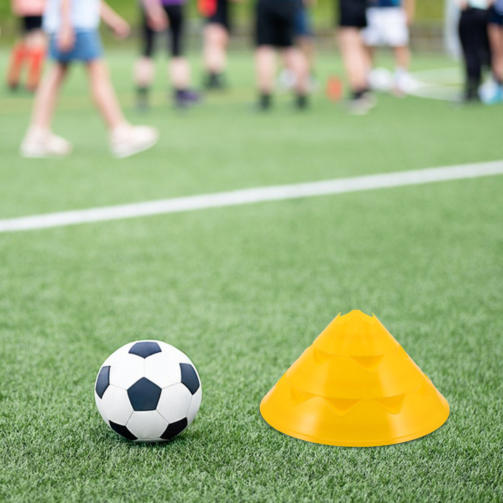กรวยฝึกซ้อมฟุตบอล 6 ชิ้น ขนาด  - Football Training Cone บทวิจารณ์และราคา