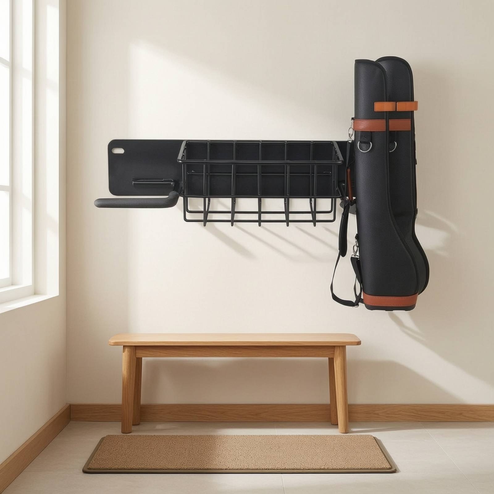 ชั้นวางอุปกรณ์กอล์ฟแบบติดผนังพ - Sports Equipment Garage Organizer บทวิจารณ์และราคา