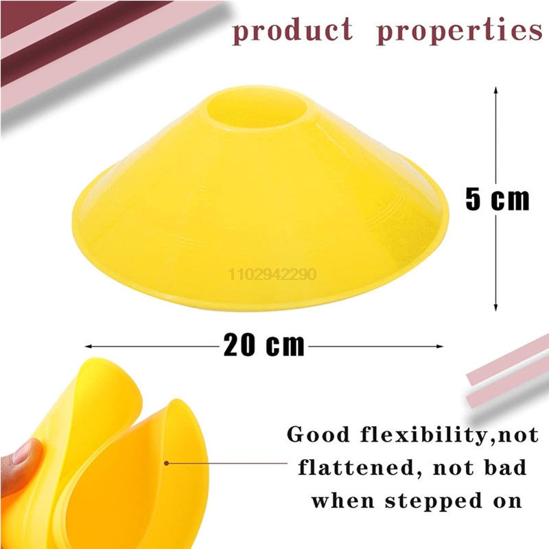 10/50Pcs Disc Cones การฝึกอบรม - Football Training Cone บทวิจารณ์และราคา
