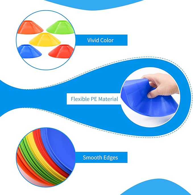 อุปกรณ์ฝึกซ้อมฟุตบอลแบบดิสก์พร - Football Training Cone บทวิจารณ์และราคา