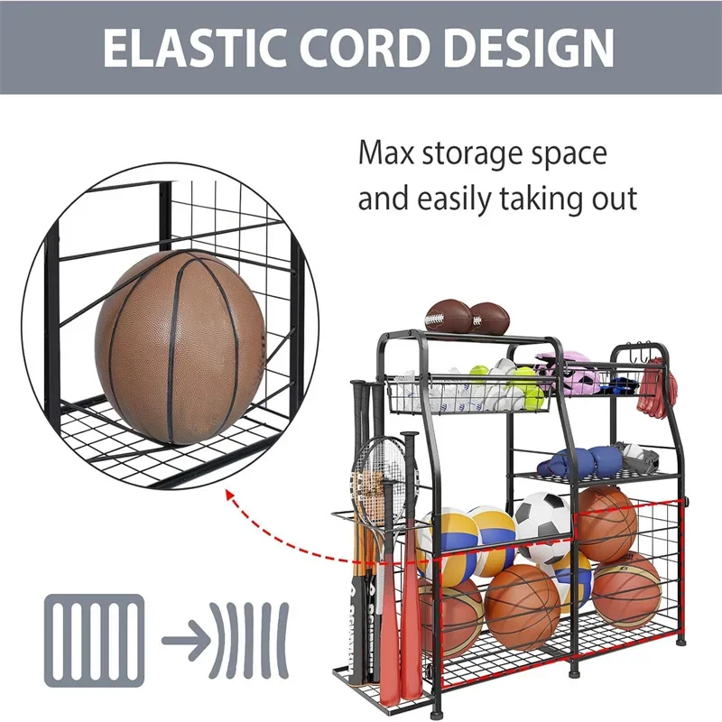 ชั้นวางเก็บลูกบอล 2026 สำหรับจ - Sports Equipment Garage Organizer บทวิจารณ์และราคา